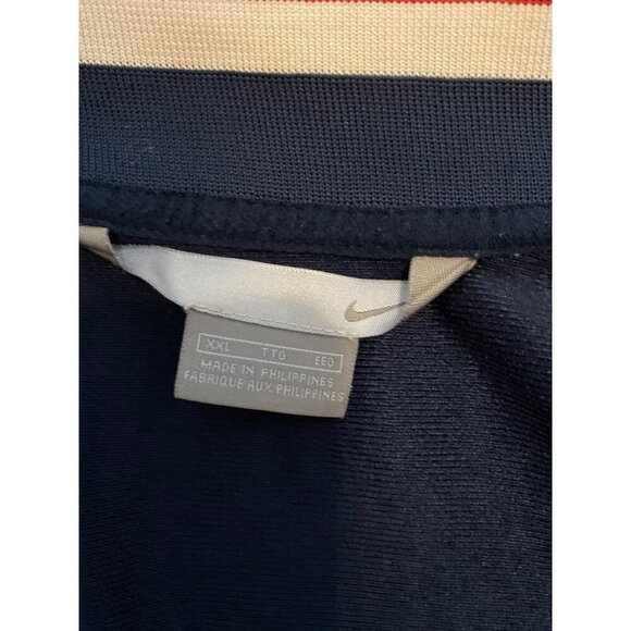 NIKE MEN'S RETRO Y2K NAVY BLUE JERSEY TRACK JACKET SZ XXL - Picture 7 of 7